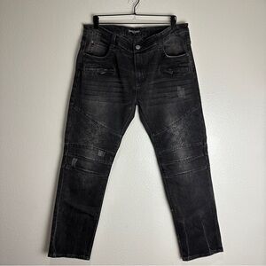 Balmain Distressed Biker Jeans Pants Size 38 vintage